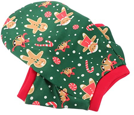 ROMISBABA 1 X Weihnachts Hundekleidung Weihnachtsmann Kostü Weihnachts Hundeweste Weihnachts Hunde Pyjama Festlicher Hunde Overall Weihnachts Hundebekleidung Weihnachtsmann Anzüge