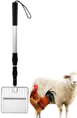 Hühnerkotschaufel, Elastische Katzensandschaufel, Langer Griff Katzensandschaufel, Hühnerstall-Zubehör, Kotschaufel zum Trennen von Kot und Müllkotschaufel für einfache Reinigung und Eckzugang