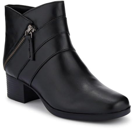 Pavers Wide-Fit Breathable Leather Boots - Black Size 6