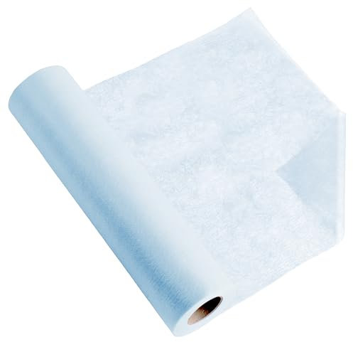 Longing Home Tischläufer, Tischband, 0.3 × 50M, Hellblau, Einweg Vlies Stoffähnlich Tischdecke Rolle, Hochzeit, Geburtstag, Party, Dekoration