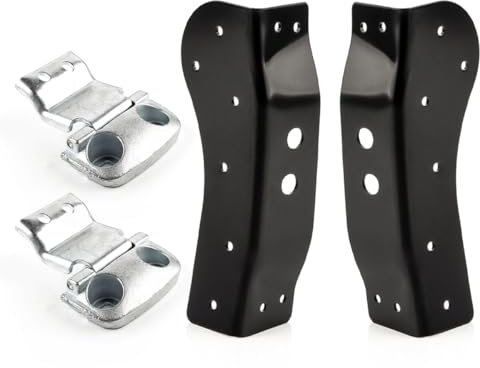LST 2x Tür Scharnier Verstärkung Türträger oben Hecktüre hinten links rechts Set 180 Grad kompatibel mit Citroen Jumper Fiat Ducato Peugeot Boxer Typ 250