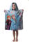 Eiskönigin Anna und ELSA Bade Poncho Handtuch, Baumwolle, schnell trocknend, 50x100 cm, für Kinder 2-8 Jahre, mit Olaf Motiv inkl. Kapuze (Hellblau)