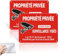 2 Pièces Panneau Camera Surveillance Autocollant, Pancarte Propriété Privée Vidéo Surveillance Exterieur, 20 x 15cm Aluminium réfléchissant,Étanche & installation facile