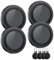 Air Traceur Tag-4 Piece, traqueur de Valise Compatible avec l'application Apple Where is APP (iOS Uniquement), détecteur de clés, de Bagages, de valises, de Portefeuilles, étanche IP67, Noir-4Pack