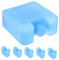 MOTHNUR Lot De 6 Blocs De Congélation pour Ventilateur De Climatisation Refroidisseurs D'Été Glacières Réutilisables Glacières Portables Plastique Bleu Ciel