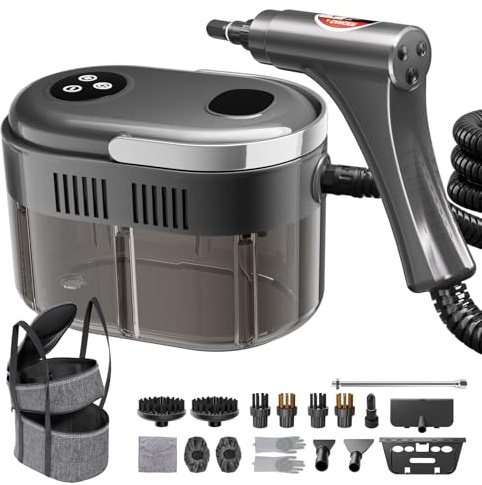 Steam Cleaner,15s Heat-Up,1.5L Tank,6-Level Adjustable Handle,1500W Steamer for Cleaning,Portable Steamer for Cleaning with 20PCS Accessories,Steam Cleaner for Home,Car