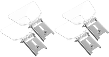DOITOOL Schutzabdeckung für Tischschleifer aus Edelstahl und Abs mit Augenschutz Einfache Installation 4 Stück für Heimwerkstätten und Tischschleifmaschinen