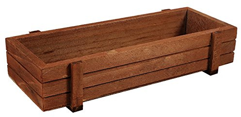 WAHEWUD Holz-Blumen-Sukkulenten-Pflanzkasten für drinnen und draußen, rechteckige Aufbewahrungsbox, Garten, Zuhause,