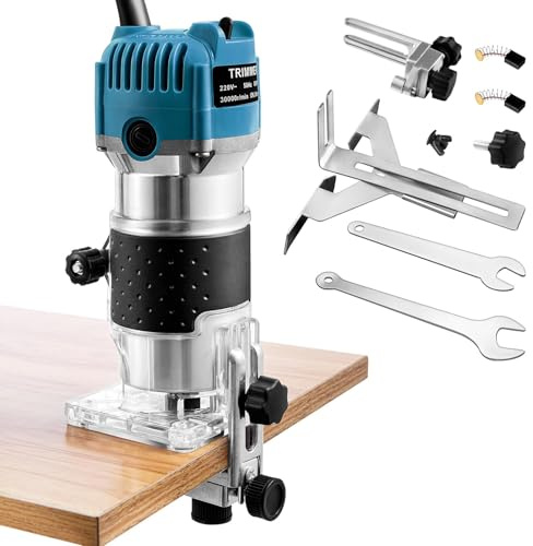 SUNNYNEST 1/4 Electric Palm Router – 30,000 RPM High-Speed Trimmer for Wood and Laminate Flooring