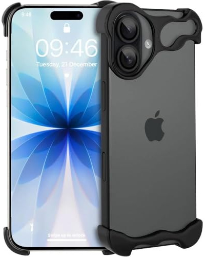 Babilden Aluminum Alloy Metal Bumper Case (Black, 17)