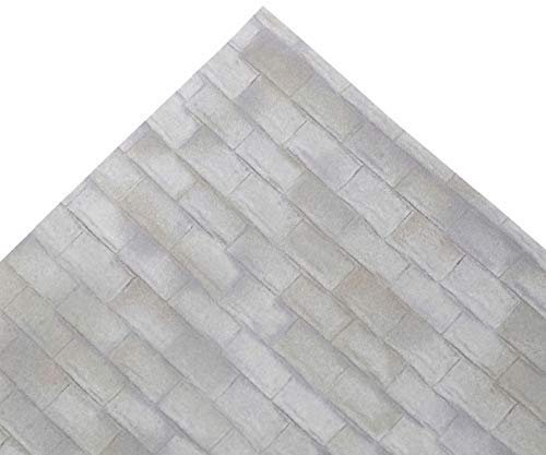Melody Jane Dolls House Aged Country Grey Roof Tile Sheet Miniature Print Exterior Wallpaper