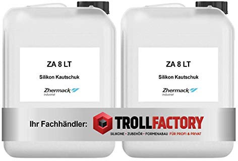 Zhermack Silicone Gomma ZA 8 LT Shore 8 traslucido morbido silicone dubler 1:1 10 kg