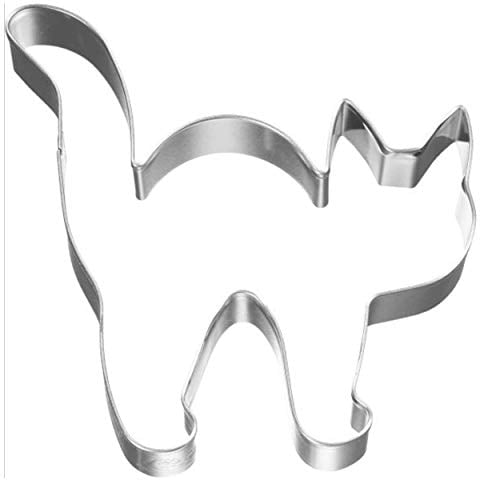 Birkmann 1010707710 Ausstechform Halloween Katze 8 cm, Kunststoff, Grau, 5 x 3 x 2 cm