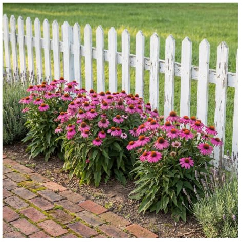 Stauden Gänge 3 x Echinacea purpurea 'PowWow Wild Berry' Pinker Sonnenhut | Pinker Sonnenhut, kompakt 40-60 cm - Beerenpink bleicht nicht aus, Blüte Juli bis September, winterhart, 9x9 cm Topf