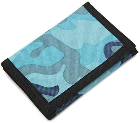 Portefeuille en toile avec motif camouflage RFID 3 volets pour enfants