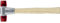 Halder SIMPLEX-Schonhammer, Nylon; mit Tempergussgehäuse und hochwertigem Holzstiel | D=60 mm | 3008.060