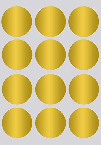 Etiketten Gold 38mm Aufkleber – Sticker zur Farbcodierung Größe 3,8cm Klebepunkte 180 Vorteilspack von Royal Green