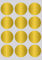 Etiketten Gold 38mm Aufkleber – Sticker zur Farbcodierung Größe 3,8cm Klebepunkte 180 Vorteilspack von Royal Green
