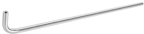 Gedotec Wand-Garderobe Edelstahl Kleiderbügelhalter L-Form Kleiderbügel-Stange für Fachboden-Montage | NORA | Kleiderstange Länge 450 mm | 1 Stück - Garderobenstange rund für die Wand & Decken-Montage