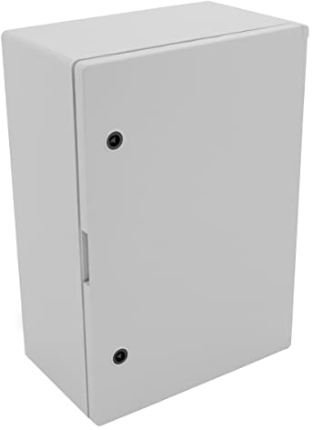 PRITEX – Kunststoff Schaltschrank IP65 Industriegehäuse 500 x 700 x 245 mm – Verteilerkasten mit verzinkter Montageplatte – Tür mit umlaufender Dichtung – Leergehäuse Sicherungskasten (Grau)