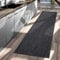 TT Home Teppich Für Outdoor Küchenteppich Balkon Terrasse Unifarbenes Design Modern, Farbe:Anthrazit, Größe:80x250 cm