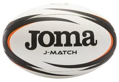 Joma J-Match Rugby Ball 400742-201, Unisex Rugby Balls, White, 5 EU