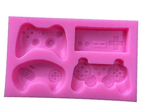 Ruluti Lustiger Joystick-Form-silikon-Form-Harz-Charme Werkzeuge Handmade Game Controller Gießformen Resin Gamer Dekor Cabochon