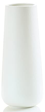 Maleielam Vase Weiß Groß,28 cm Hoch,Keramik Vase für Pampasgras,Ideal zur Lagerung von Trockenblumen&Frische Blumen