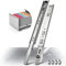 Aolisheng guide per cassetti, completamente estensione, 250 mm, cuscinetti a sfera resistenti per cassetti, capacità di 45kg, 1 paio, Argento
