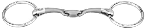 Sprenger SATINOX Unterlegtrense 12 mm doppelt gebrochen - Edelstahl rostfrei, 125 mm Weite