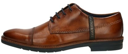 bugatti Herren Businessschuhe, Männer Business Schnürer,schnürschuhe,Anzugschuhe,Derby schnürung,büro,Freizeit,Low-tie,Cognac (6300),43 EU / 8.5 UK