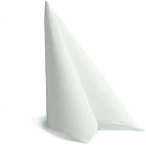 Alvotex Soft Point 50 Servietten, hochwertige Einwegserviette, 38x38 cm, Weiß, Weiss