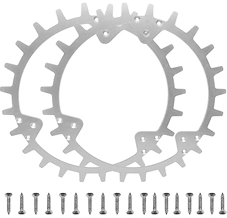 JOJOCY Edelstahl-Rasenmäher-Spikes für Husqvarna Automower 420/320/430X/435X/440/450X, 252 mm Mähroboter-Radspikes mit 18 Schrauben, Traktionsverbesserung für Husqvarna