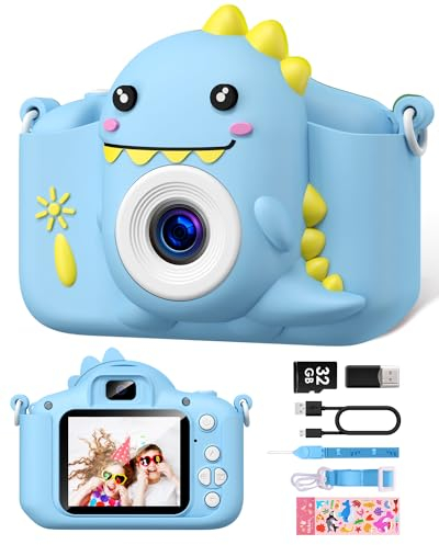 Gofunly Cámara Digital para Niños, 1080P 2,0 HD Camara Fotos Infantil con 32GB Tarjeta, Camara de Fotos para Niños de 3-12 Años, Selfie Video Cámara Infantil Regalos Ideales para Niños y Niñas