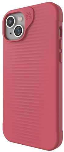 ZAGG Luxe Snap iPhone 15 Plus/ 14 Plus Case - Protective Cell Phone Case, Drop Protection (10ft/3m), Durable Graphene Material, Slim and Lightweight MagSafe Phone Case, Watermelon Pink