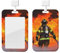 Porte-badge coulissant avec fenêtre transparente pour badge d'identification de pompier d'officier pompier flamme, étui en plastique rigide pour carte de permis de conduire