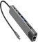 Adaptateur 8 en 1 multiport USB-C HUB vers 4K HDMI USB 3.0 Aux, Plug and Play