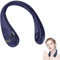 BRULEA Aire acondicionado con ventilador de cuello | Ventilador de cuello plegable de 3 velocidades y flujo de aire de 360°,Ventilador de cuello de refrigeración para mujeres y hombres, ventilador de