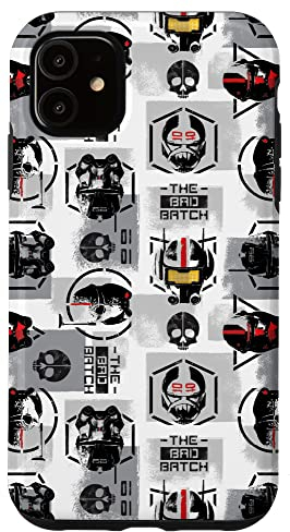 Hülle für iPhone 11 Star Wars The Bad Batch Helme Print White