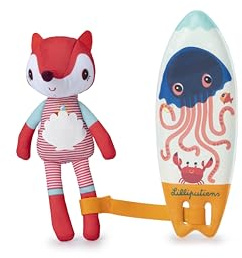 Lilliputiens - Magische Surferin Alice - Interaktives Spielzeug fürs Baden mit Farbwechsel - Zeichnungen erscheinen im Wasser - Lustige Figur - Ab 2 Jahren - Baden und Wasserspiele - 83542