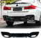 Heckstoßstangen-Diffusor passend für BMW G30 M550i G31 G38 5er Serie M Sport glänzend schwarz ABS lackierte hintere Lippe