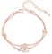 XOEMEL Rose Gold Bracelet for Women Star Bracelets for Womens Heart Bracelets Ladies Bracelets Gold Plated Bracelet Women's Jewellery