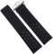 hoosouk Echtes Lederarmband für TAG Heuer-Uhrenarmband mit Faltschließe(Black-silver,22mm)