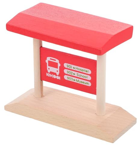 Abaodam Bahnhofsplattform Für Jungen Und Mädchen Spielzeug-bahnhofsplattform Modell Holzzug Bauzubehör Sicher Und Zum Spielen