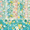 Scrapbook Papier Block 15,2x15,2 cm, 24 Blatt Blumenmuster Ein-seitig Bastelpapier, Frühlingsblume Kartenpapier Dekorpapier Block für DIY Kunsthandwerk Scrapbook Tagebuch Geschenkkarten