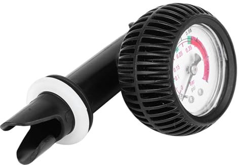 Cocoarm Luftdruckmesserpumpe Barometer Aufblasbare Kajakboot-Surfbrett 0-5 Psi mit Langen Schlauchadaptern Externer Kieselgel für Einen Sicheren Korrekten Druck