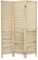 ML-Design Paravent Intérieur Osaka, Naturel, 170x121 cm, en Bois, à 3 Panneaux Pliables, Cloison de Séparation Décorative Séparateur de Pièce Diviseur Écran d'Intimité Vestiare Protection Visuelle