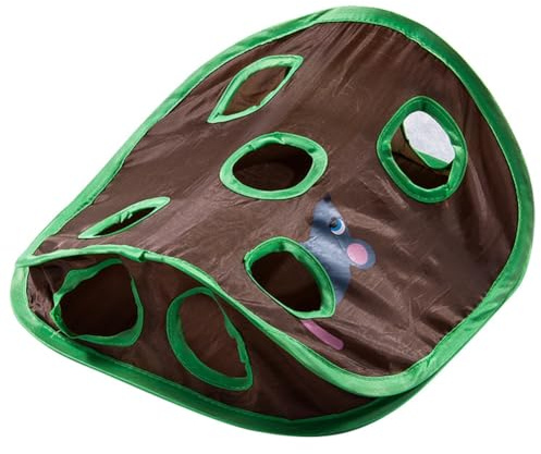 Agwuoetr Cute Pet Cat Interactive Hide Game 9 Holes Tunnel Mouse Hunt Intelligence Toy Set Kit Pet Hidden Hole Kitten Foldable Toys Kit