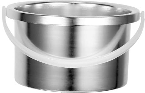Wax Melting Machine Replacement Pot 500ml Silver Aluminum Alloy | Hair Removal Wax Melting Machine Replacement Pots, Wax Warmer Inner Container, Easy to Clean, Long-lasting Use