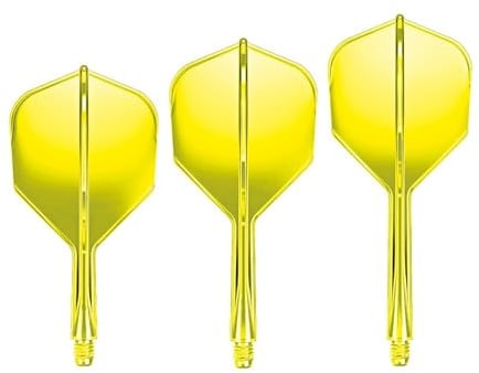 GOAT - Air No6 Flights, 3 Kunststoff Dart Flights mit Schaft, Dart Zubehör | Rot, flexibles Kunststoff, Shaft-Länge Medium, Gesamtlänge 75mm, Flightform Standard 6